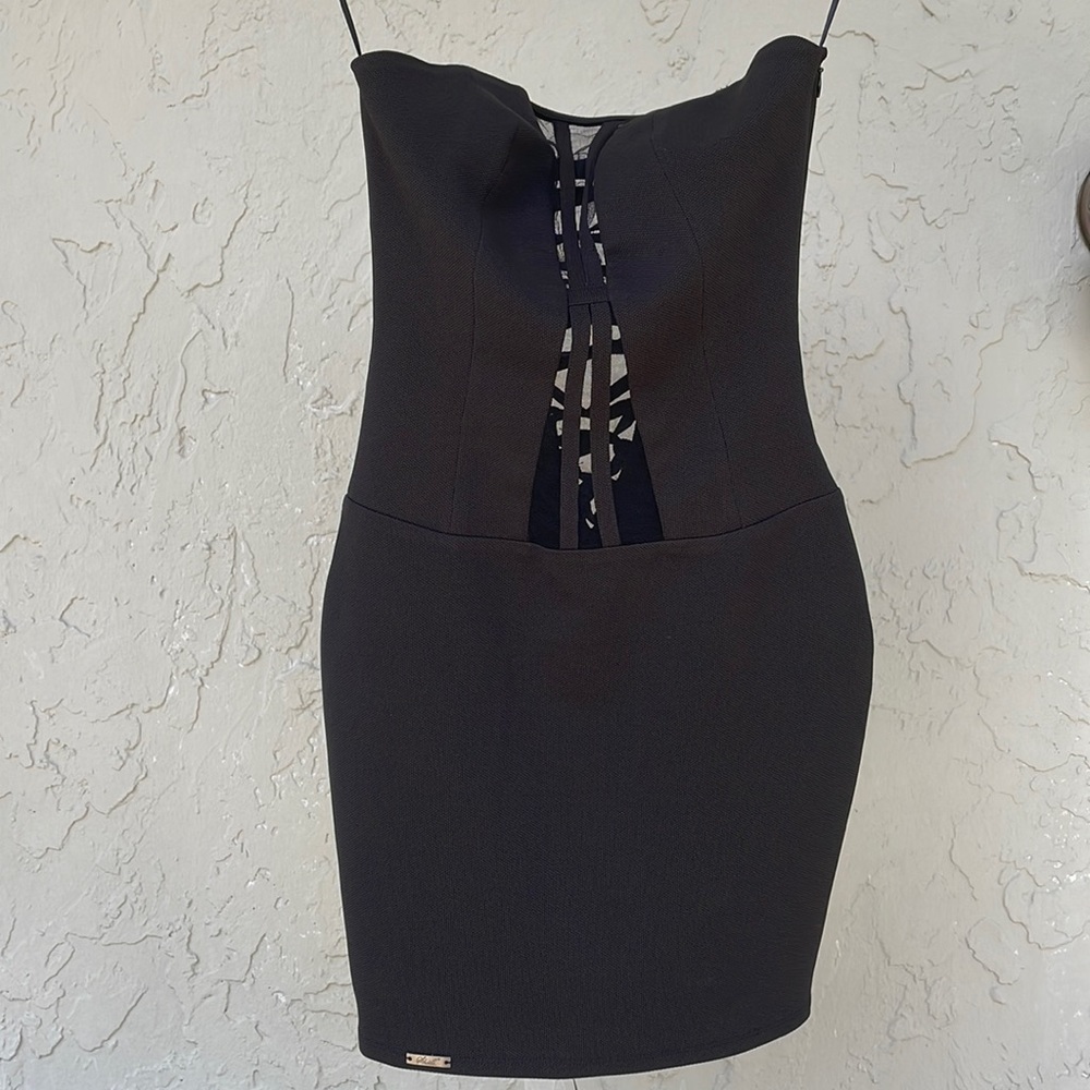 Black fitted dress
